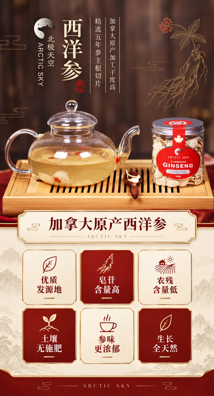 安省西洋参原枝产品资料图1
